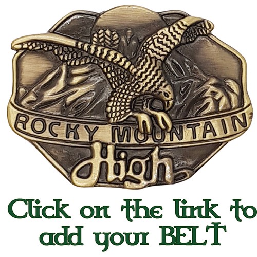 Western golden eagle belt - golden,