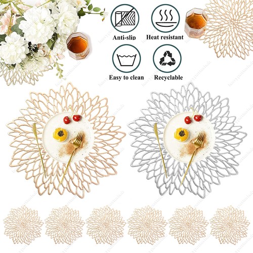 Set round placemats and - round,
