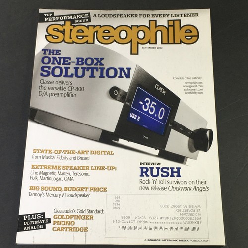 Stereophile magazine september - magazine,