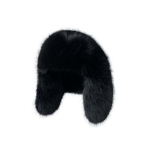 Big super fluffy trapper hat - ,