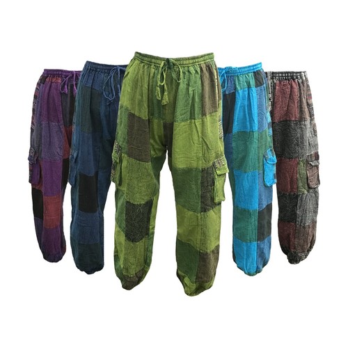 Stonewash patchwork hippie - stonewash,