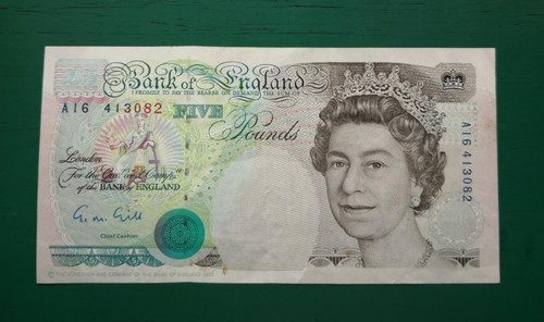 Bank england gill - england, five