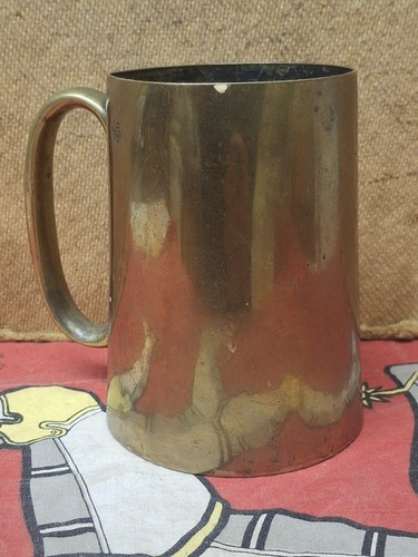 Antique brass pint - brass, was