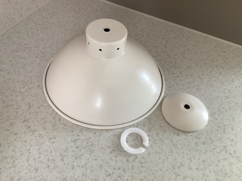 Cream metal pendant lampshade