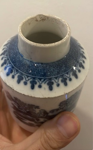 Antique blue white porcelain - &,