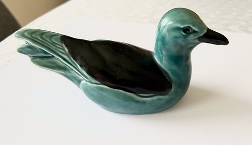 Poole pottery duck ornament - pottery,