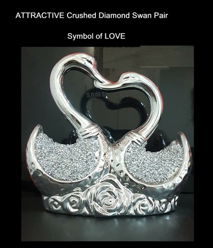 Swan crushed diamond glittery - crushed,