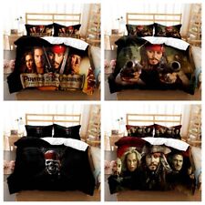 Duvet Cover 3D Pirates of the Caribbean Bedding Set Single Double Pillowcase New