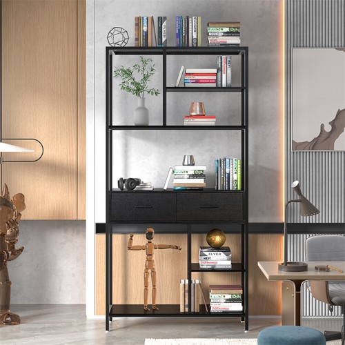 Open bookshelf rustic - bookshelf,