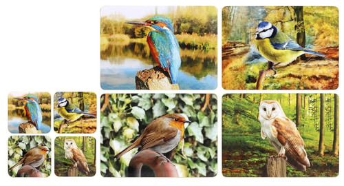 Garden birds placemats - placemats, &