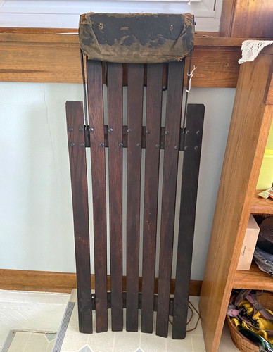Wooden slat sled metal - wooden,