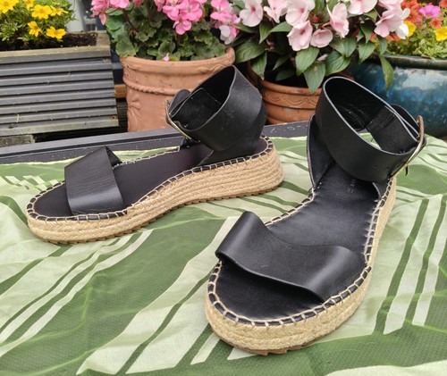 Zara black leather - black,