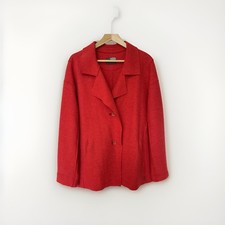 OSKA Red Boiled Wool Jacket
