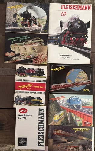 Lot fleischmann train catalogs - lot,
