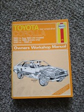 Toyota Corolla rear wheel drive Haynes Workshop Manual 1980-1985