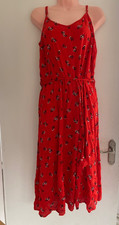 Bonmarche red flower design dress Size 18