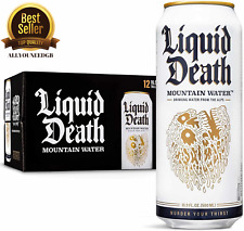 Liquid Death Sparkling Mountain Water, 12 x 500ml, Fast Free Delivery CHOOSE