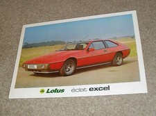Lotus Eclat Excel Brochure / Flyer C 1980