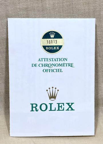 Rolex certificate caseback - rolex,