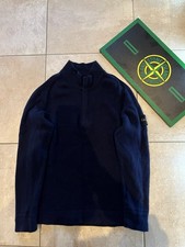 Navy Stone Island Wool 1/4 Zip Jumper Large Men’s