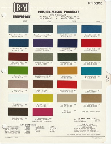 1971 dodge dart charger - 1971,