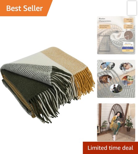 Merino wool blanket - wool, throw