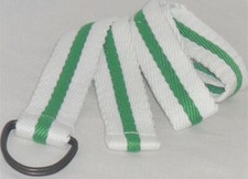 Mens Ladies Belt Canvas D Ring Fabric Webbing Waist Belt Waistband Womens UK