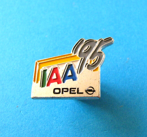 1995 opel pin badge silver - opel, badge,