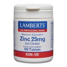 Lamberts Zinc 25mg Tablets (as