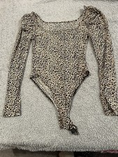 Leopard Print Bodysuit Size XS By Shein
