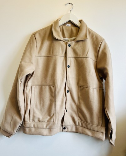 Camel wool look harrington - camel,