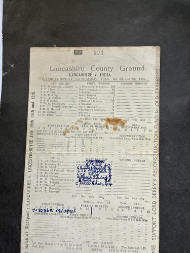 Rare vintage scorecard - vintage,