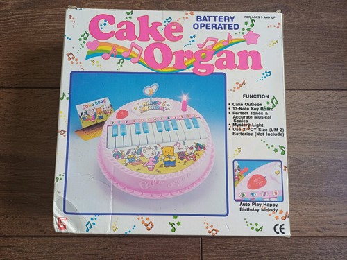 Vintage cake organ toy musical - organ,
