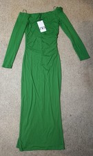 ZARA Green Off-Shoulder Long