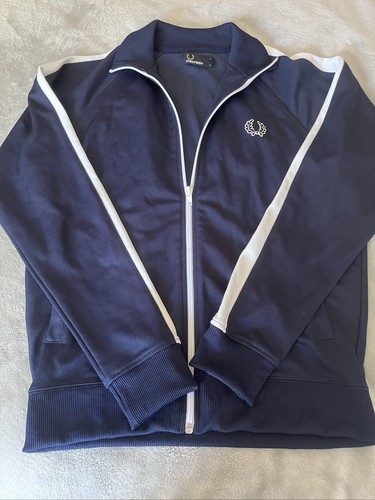 Fred perry navy white track - perry,