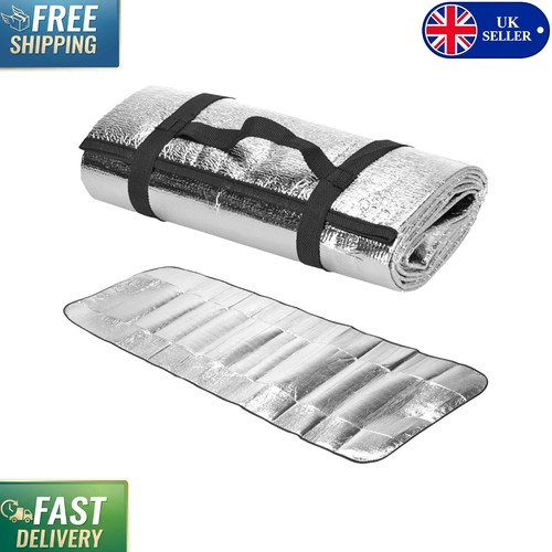 Portable silver camping foam - silver,