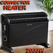 PORTABLE 2KW CONVECTOR HEATER RADIATOR ELECTRIC THERMOSTAT HOME ROOM WINTER