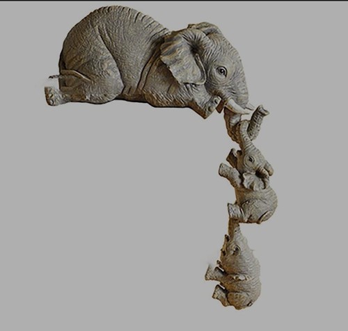 Collectable elephant shelf - elephant,