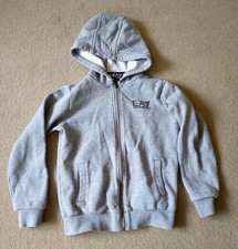 Grey Emporio Armani EA7 Hoodie, Size 12A