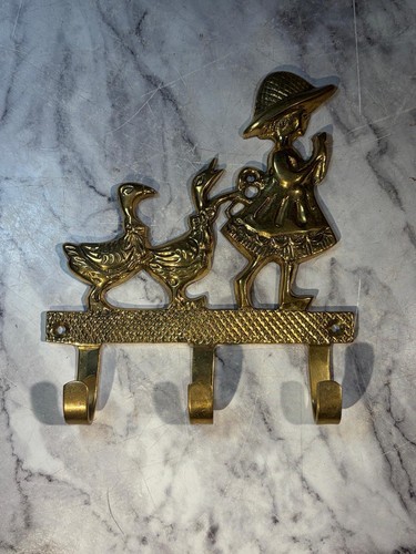 Vintage brass girl - brass,