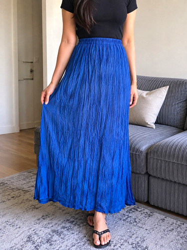Zara women blue pleated - zara, women’s