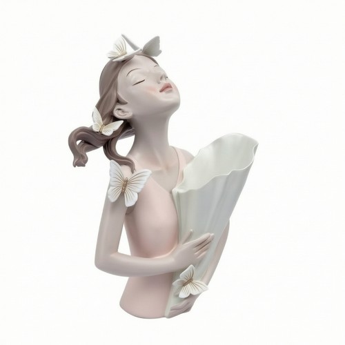 Bouquet girl sculpture elegant - sculpture,