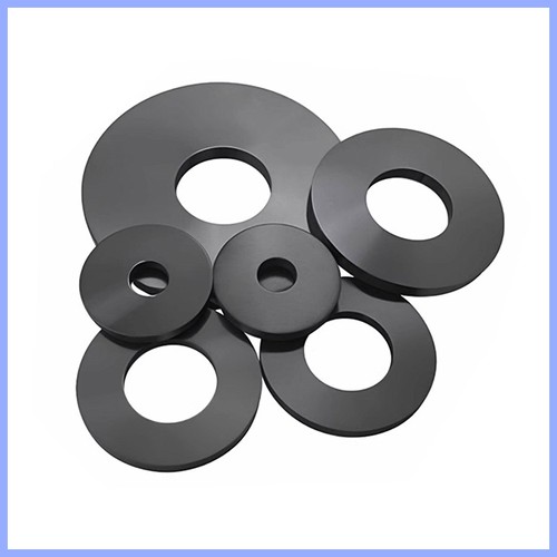 Black rubber flange gaskets - black,