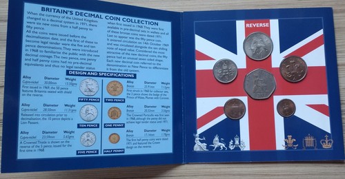 Britain decimal coin - decimal,