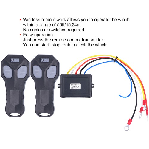 2pcs wireless winch - 2pcs, remote