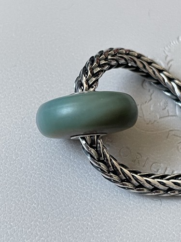 Trollbeads green matte agate - matte,