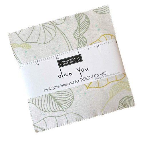 Olive you moda charm - olive,