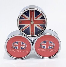 Union jack clock photo frame - union,