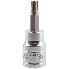 T30 Male Torx Bit Star Socket 3/8" Drive Standard Internal Chrome Vanadium Steel