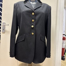 Dublin Ashby Riding  Equestrian Showing  Jumping Jacket Black Size 14/38 SAN
